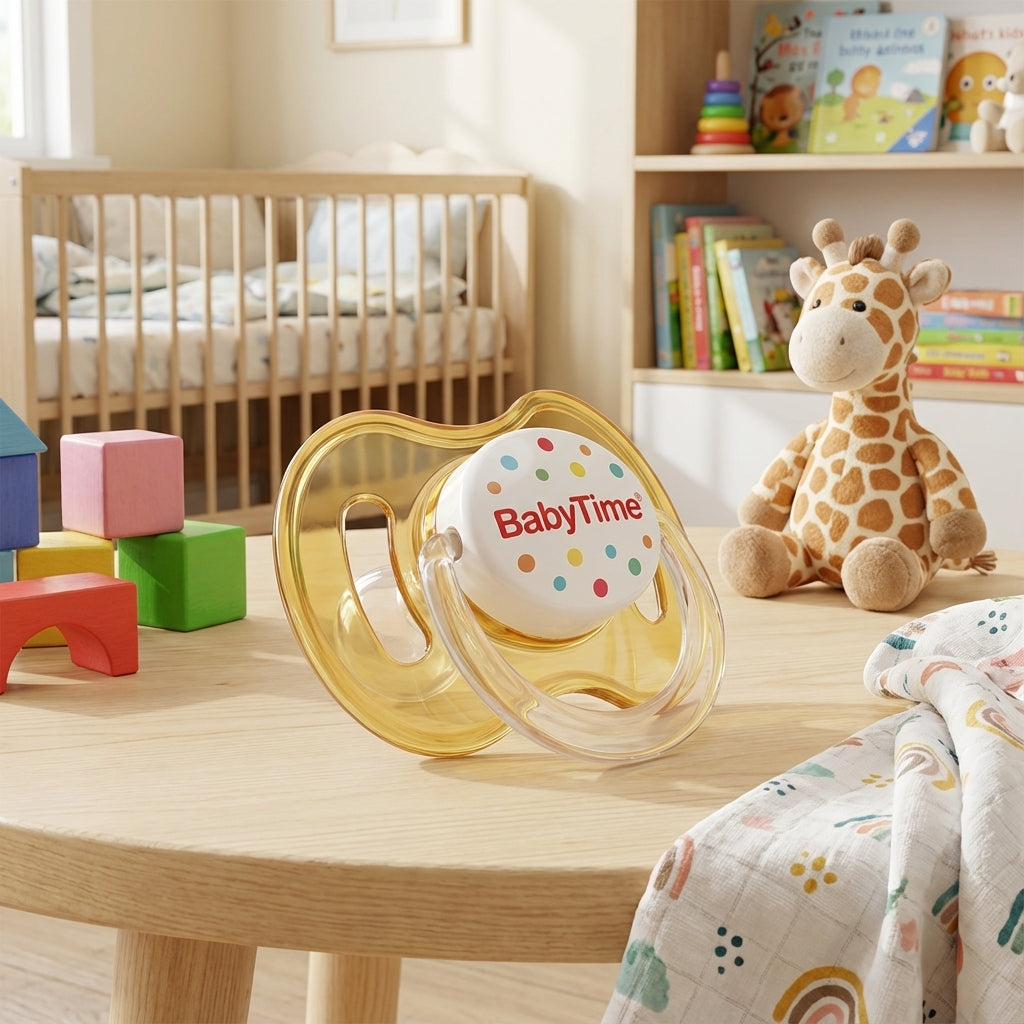 BabyTime Round Candy Patterned Soother