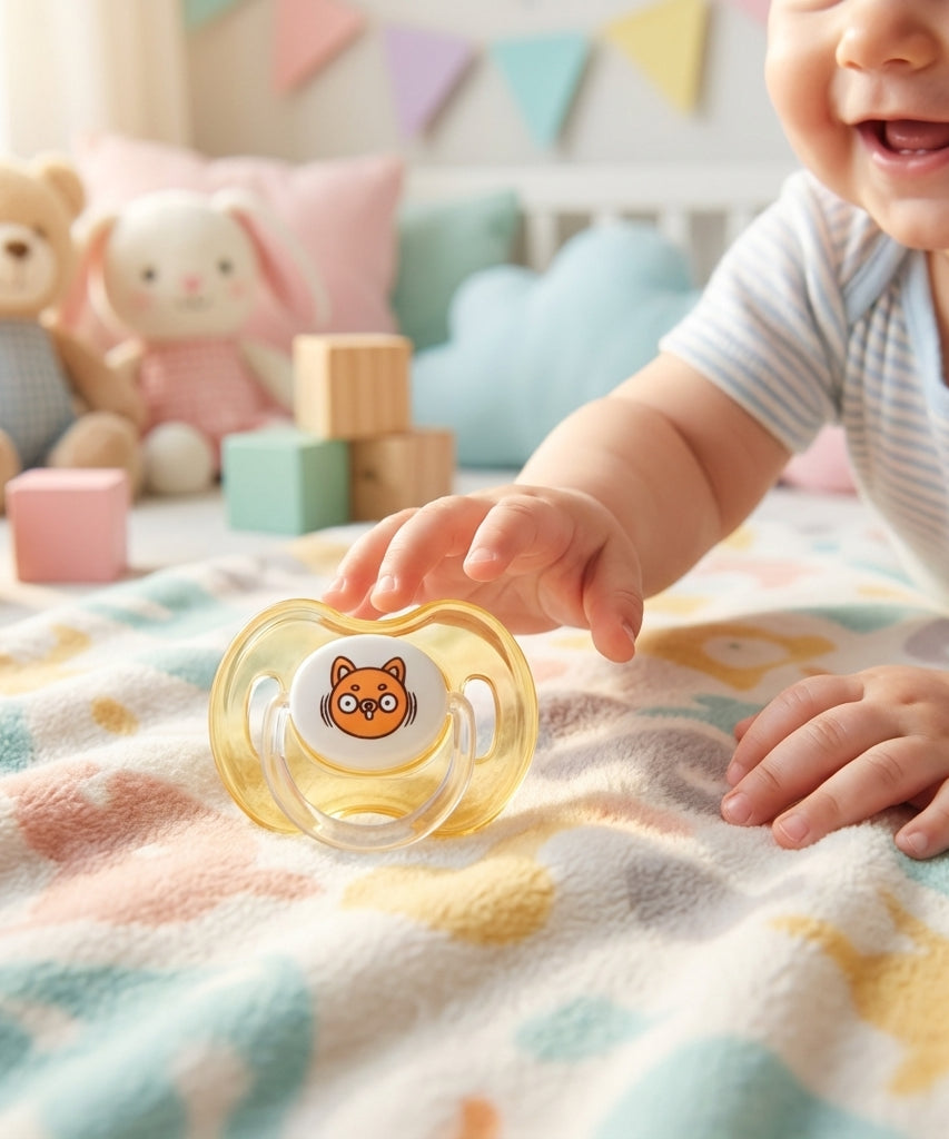 BabyTime Round Candy Patterned Soother