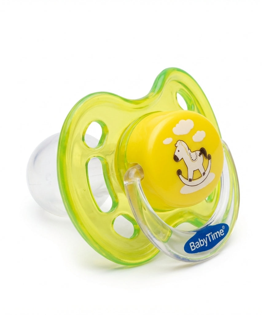 BabyTime Round Cherry-Tipped Candy Patterned Soother Stage 2 (6-18 Months)
