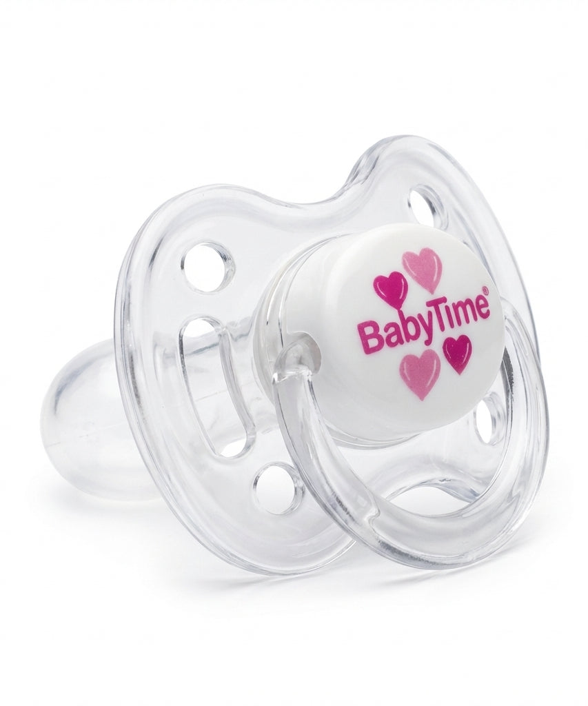 BabyTime Round Transparent Patterned Soother