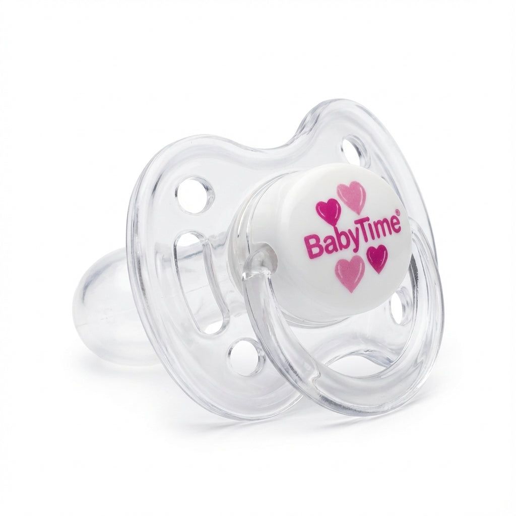 BabyTime Round Transparent Patterned Soother