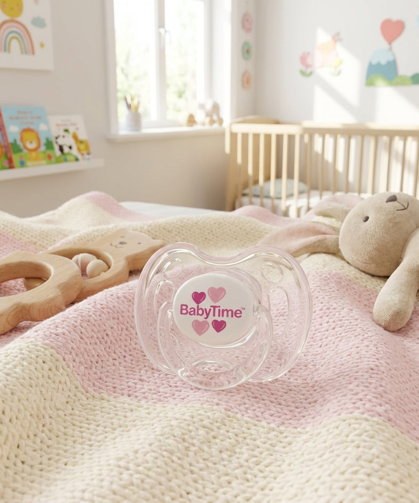 BabyTime Round Transparent Patterned Soother
