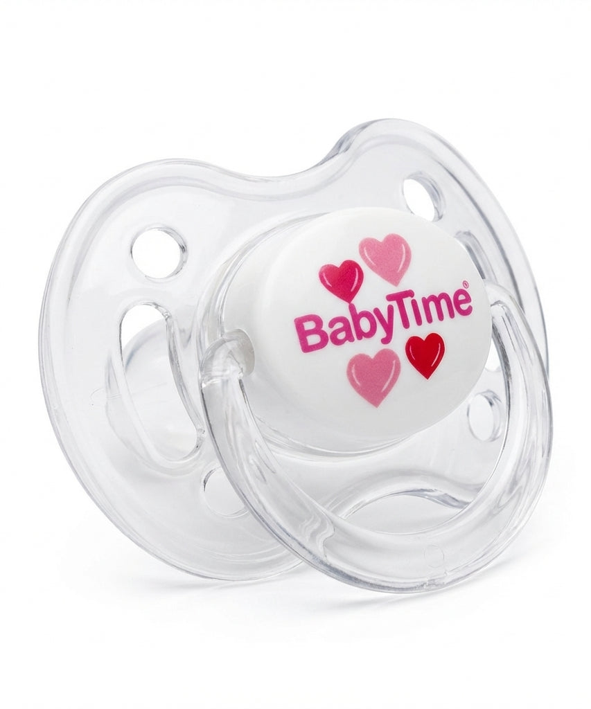 BabyTime Round Transparent Patterned Soother