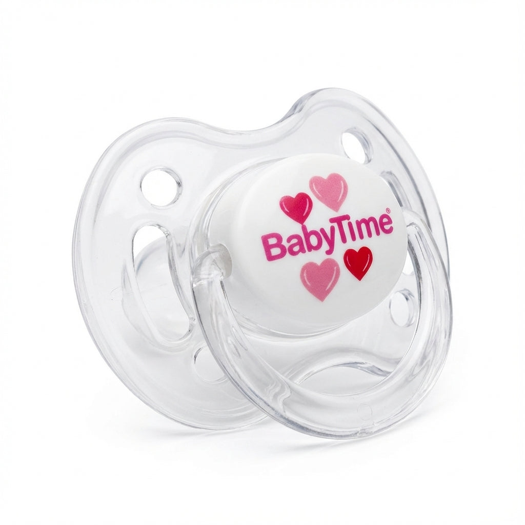 BabyTime Round Transparent Patterned Soother
