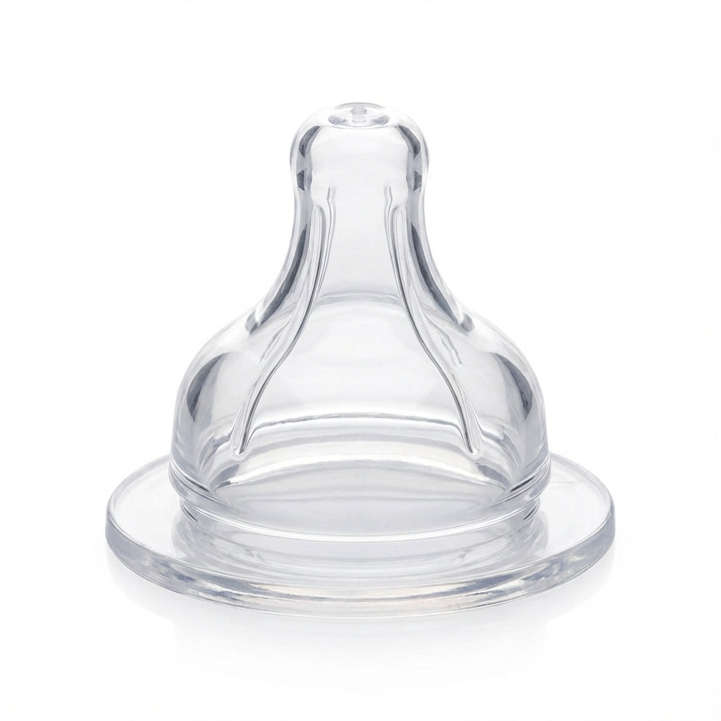 BabyTime Silicone Wide Neck Nipple (Size 2, 6-18 Months)