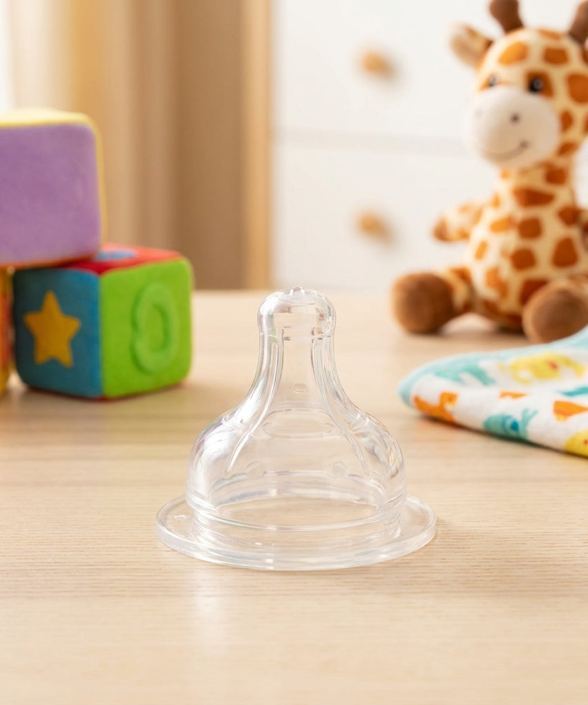 BabyTime Silicone Wide Neck Nipple (Size 2, 6-18 Months)