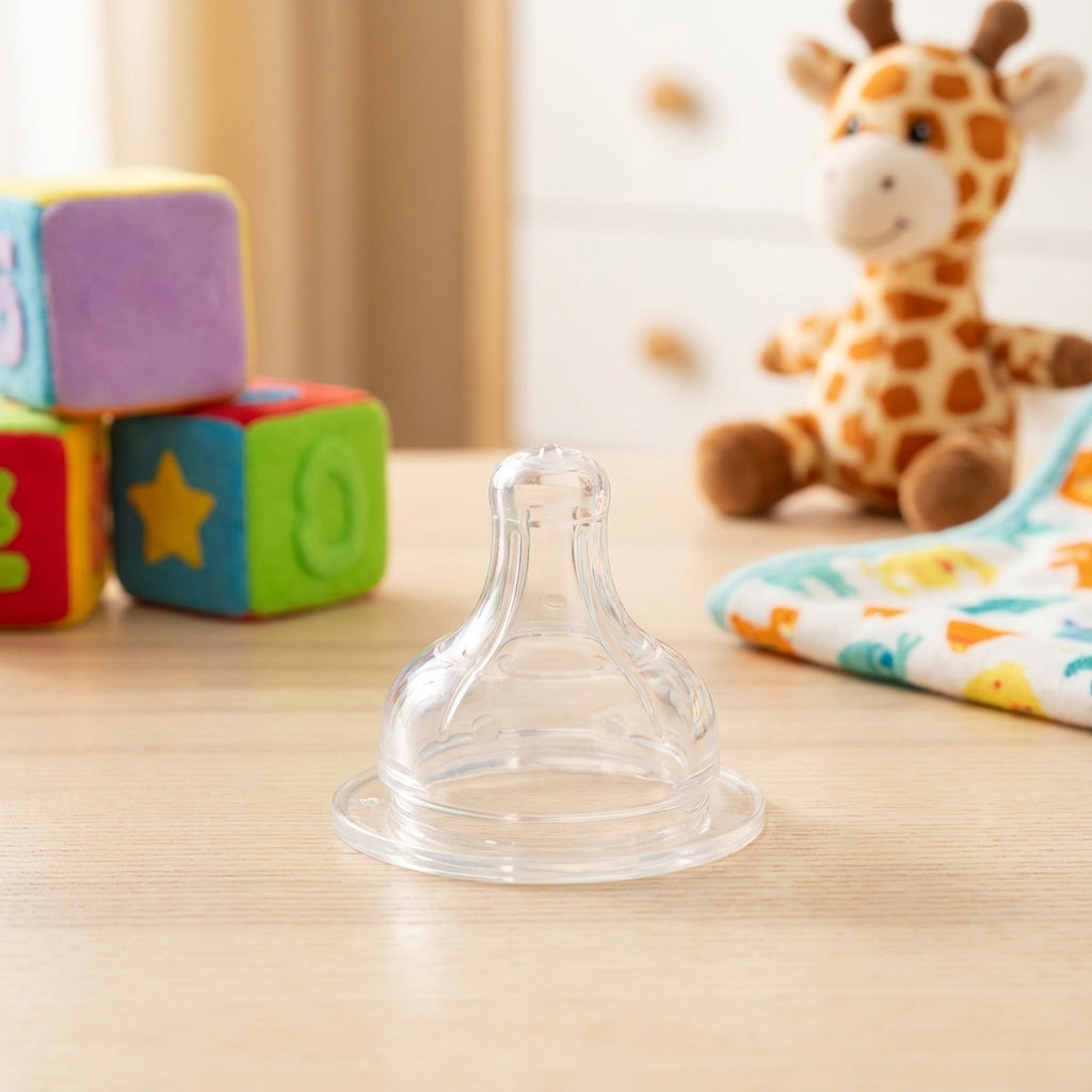 BabyTime Silicone Wide Neck Nipple (Size 2, 6-18 Months)