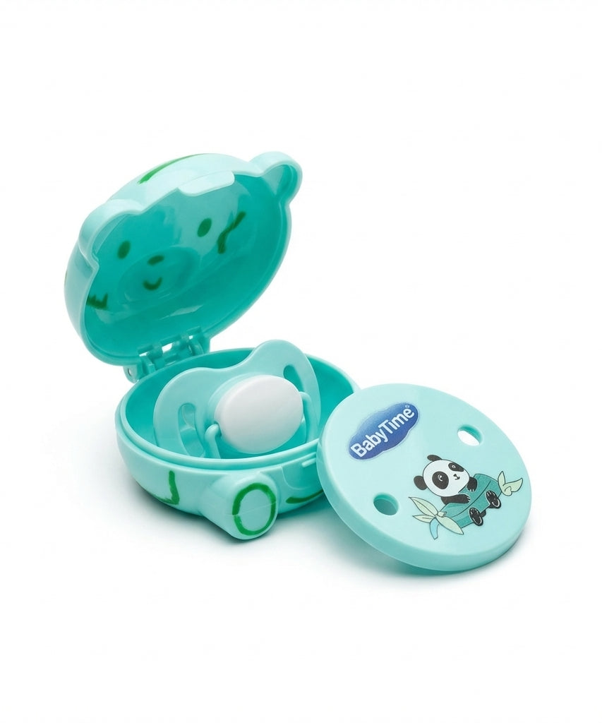 BabyTime Soother, Pacifier Clip, and Storage Case Set