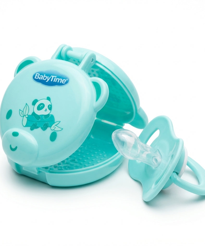 BabyTime Soother, Pacifier Clip, and Storage Case Set