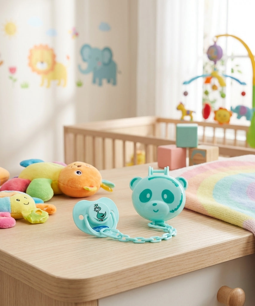 BabyTime Soother Protector Case Silikon Saklama Kabi Panda