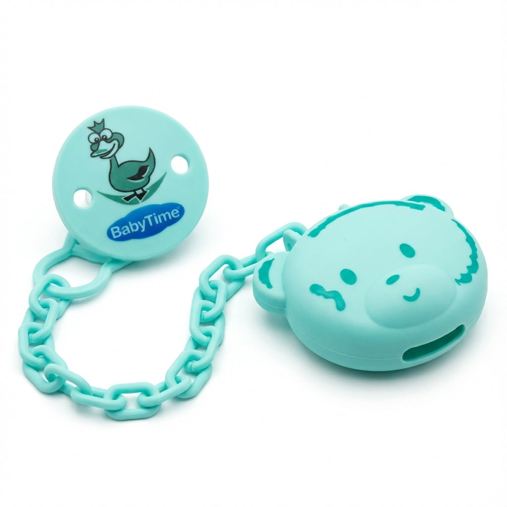 BabyTime Soother Protector Case Silikon Saklama Kabi Panda