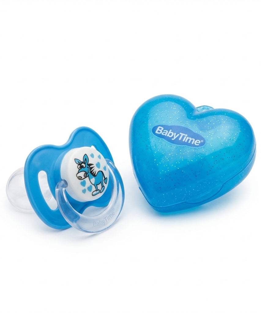 BabyTime Soother With Heart Designed Protector Cup
