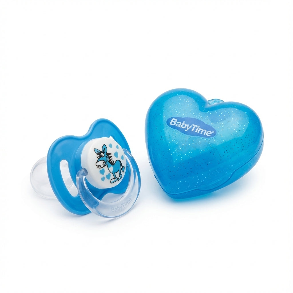 BabyTime Soother With Heart Designed Protector Cup