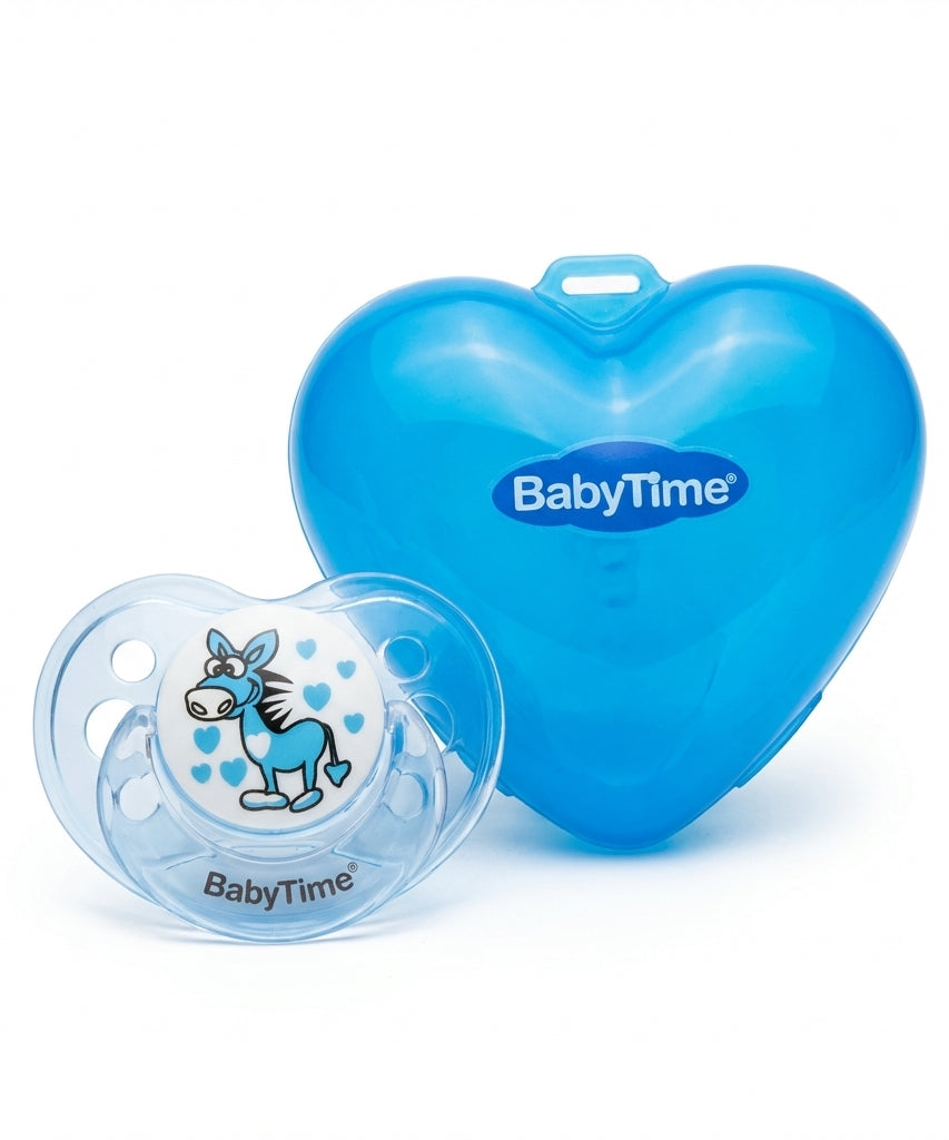 BabyTime Soother With Heart Designed Protector Cup