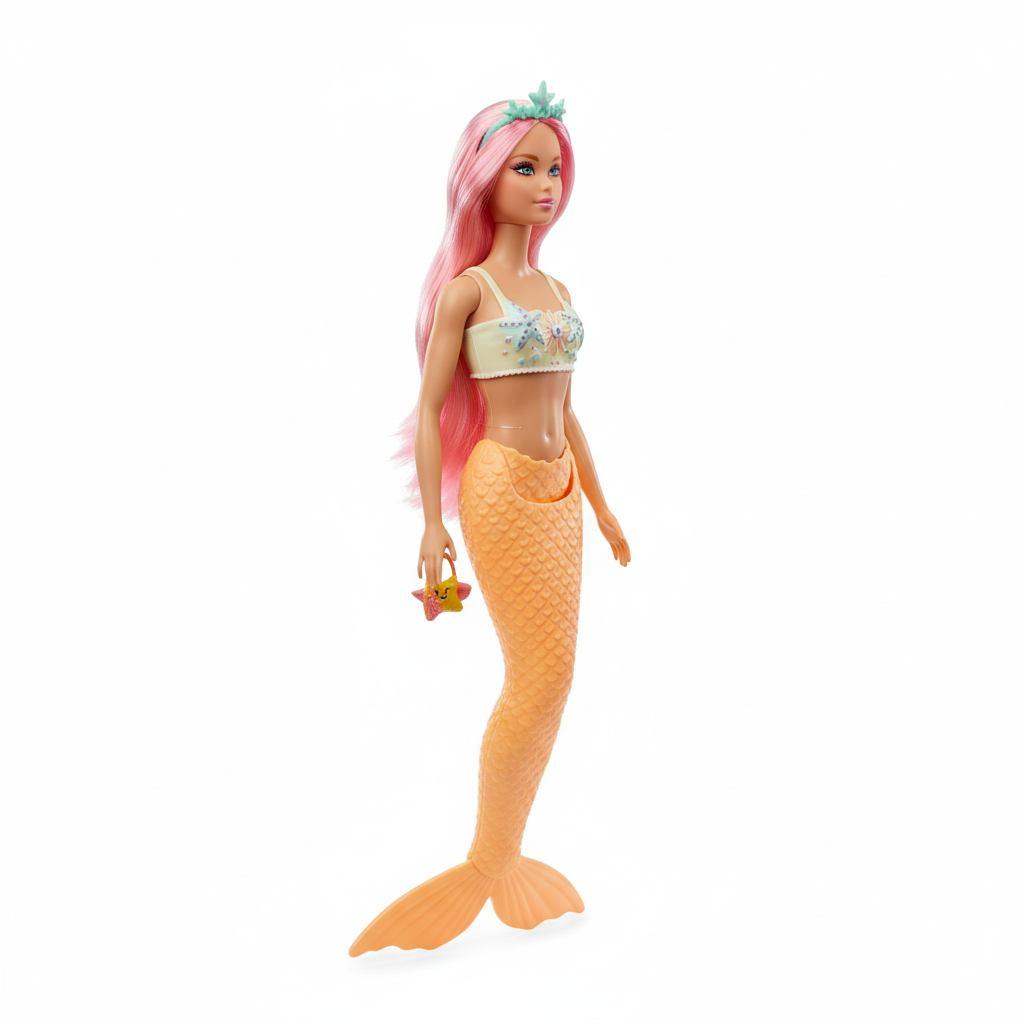 Barbie Mermaid Doll with Pink Hair