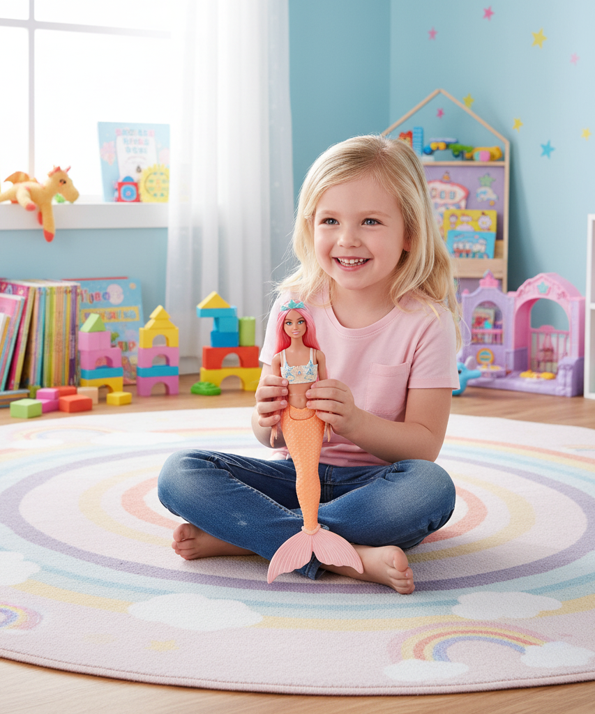 Barbie Mermaid Doll with Pink Hair