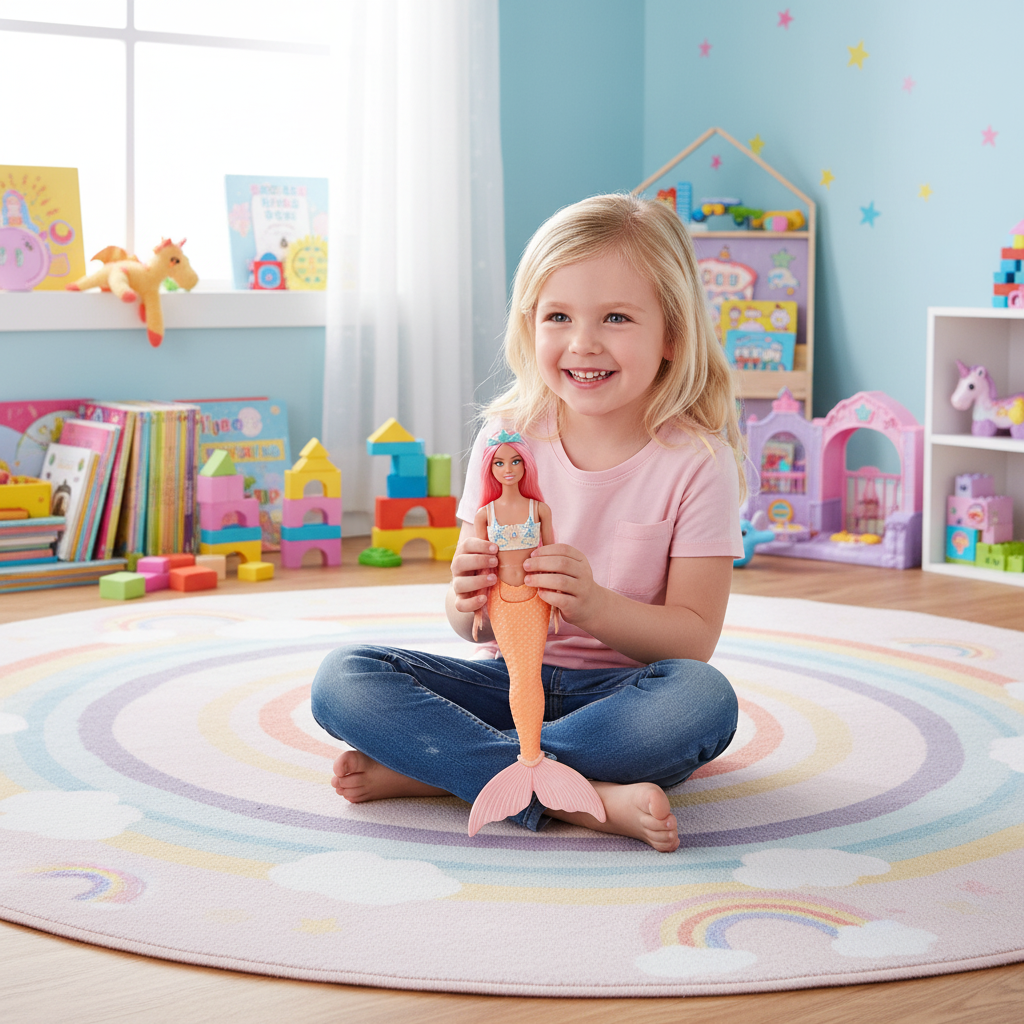 Barbie Mermaid Doll with Pink Hair