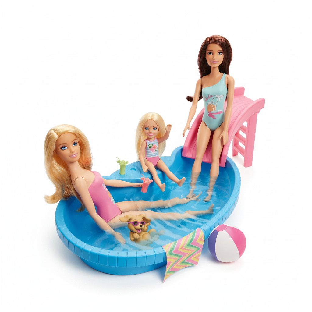 Barbie Pool Party Playset with Doll