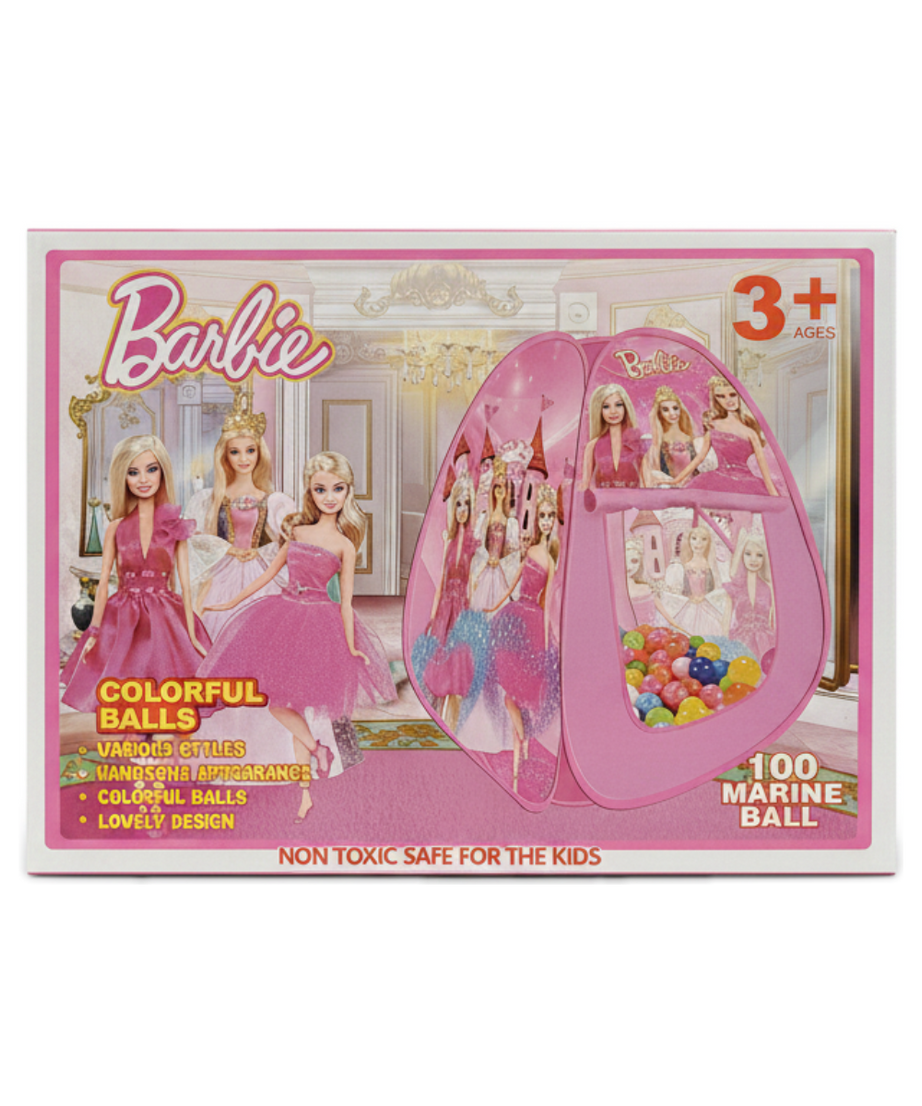Barbie Play Tent with 100 Marine Balls