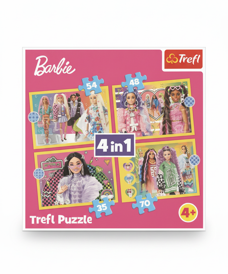 Barbie Trefl 4 in 1 Puzzle Set