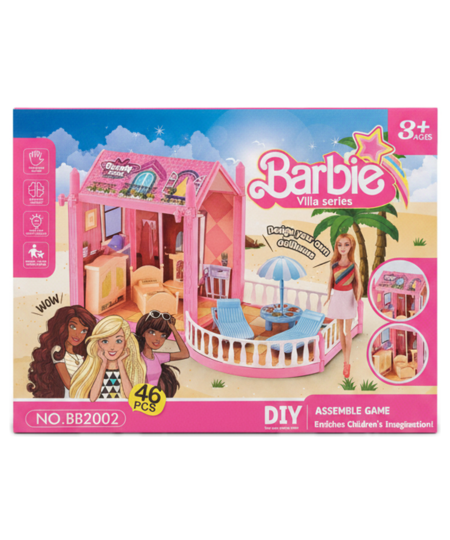 Barbie Villa Series Dream Home DIY Assemble Game