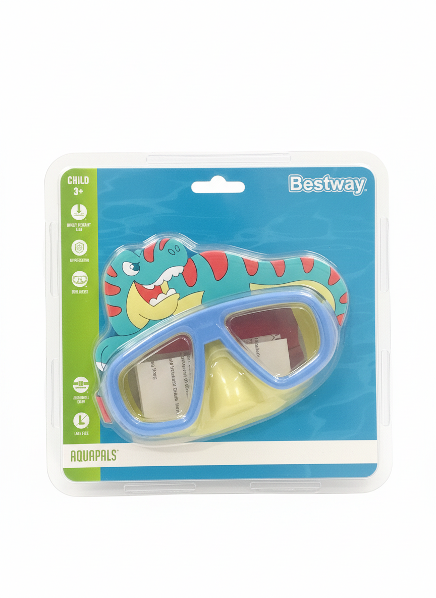Bestway AQUAPALS Child Swimming Goggles - Dinosaur Design