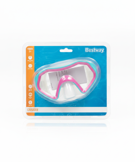 Bestway Crusader Youth Swim Goggles (Pink/Aqua)