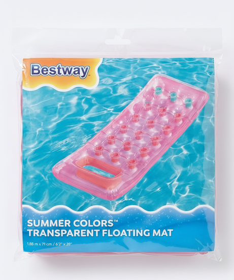 Bestway Summer Colors Transparent Floating Mat