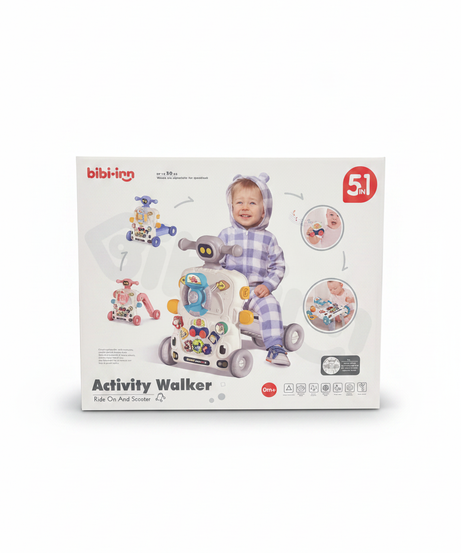 Bibi-inn 5-in-1 Activity Walker Ride On and Scooter
