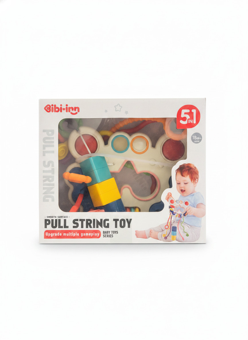 Bibi-inn 5-in-1 Pull String Toy (Baby Toys Series)