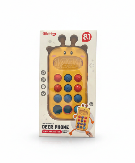 Bibi-inn Deer Phone Pull String Toy