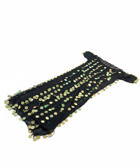 Black Sequin Mesh Costume Dress