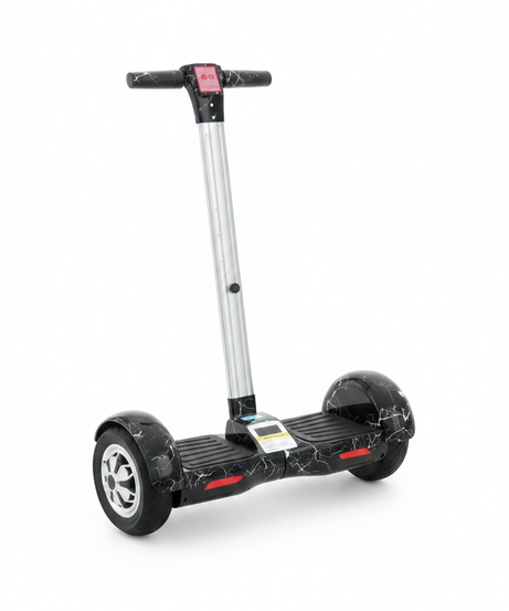 Black Marble Self-Balancing Electric Scooter with Handle