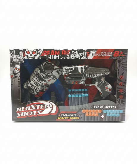 Blaster Shots Happy Graffiti Series Dual Toy Blaster Set