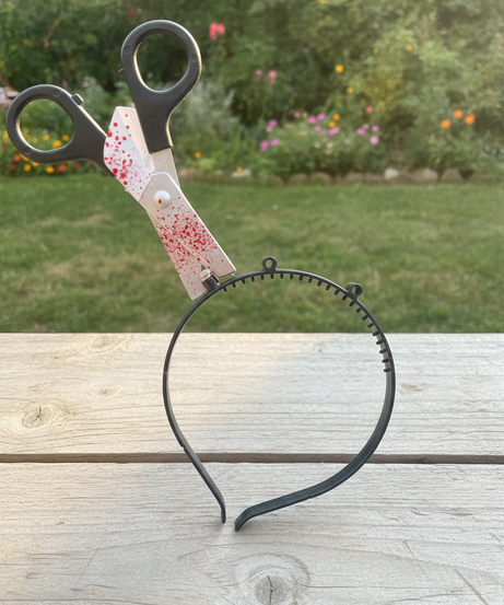 Bloody Scissors Headband Costume Accessory