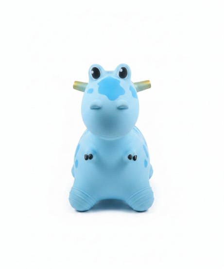 Blue Spotted Dinosaur Hopper Ride-On Toy