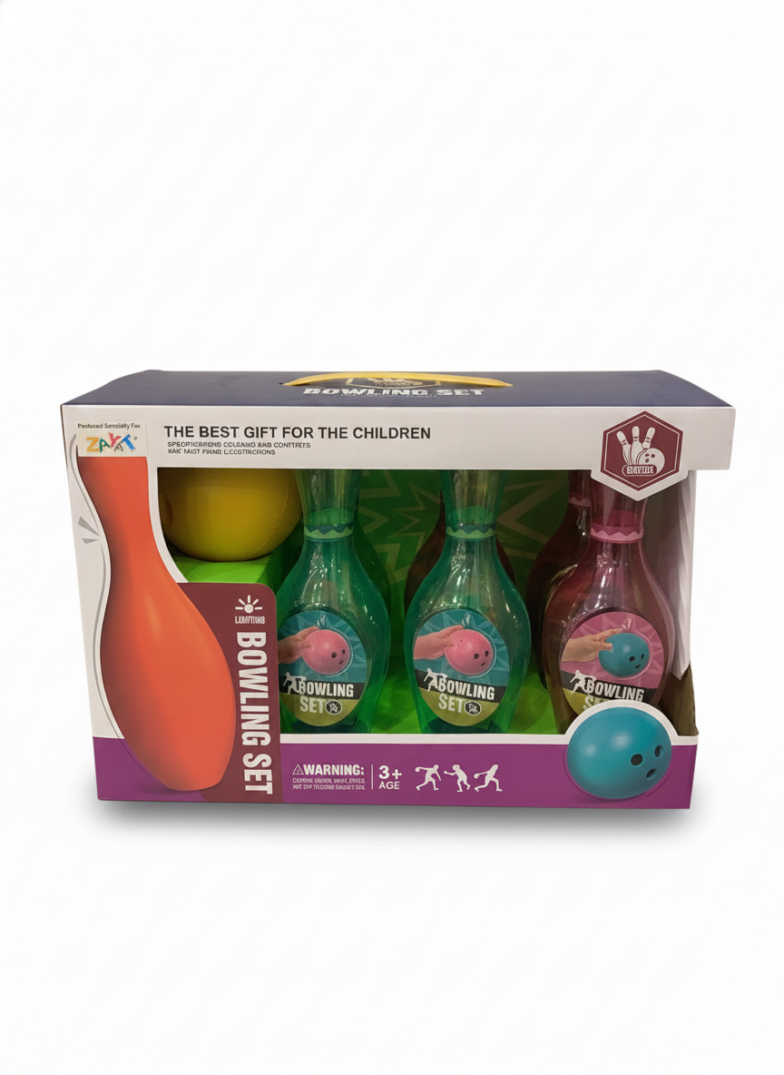 Bowling Set with Light-Up Bowling Ball