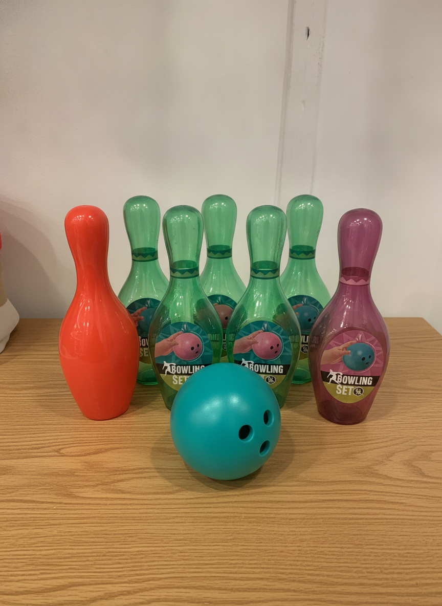 Bowling Set with Light-Up Bowling Ball