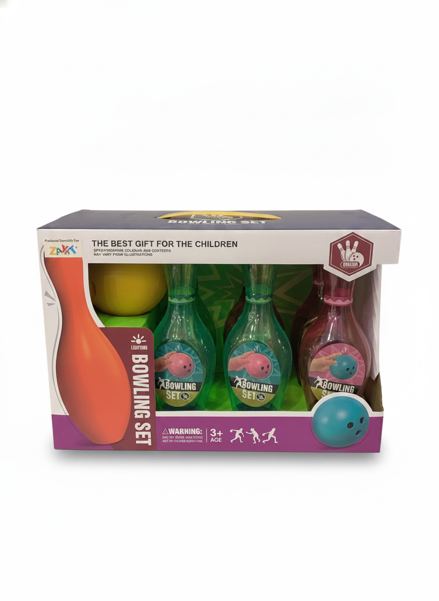 Bowling Set with Light-Up Bowling Ball