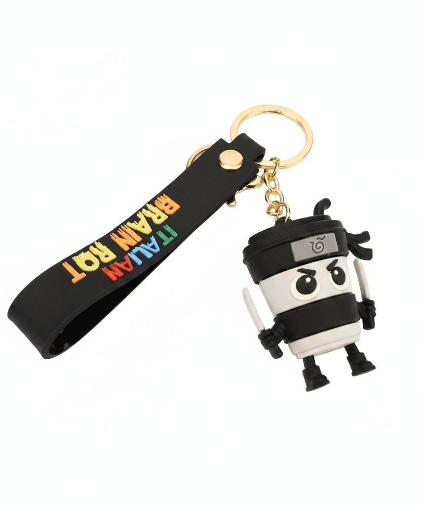 CAPPUCCINO ASSASSINO-Brain RotCoffee Keychain