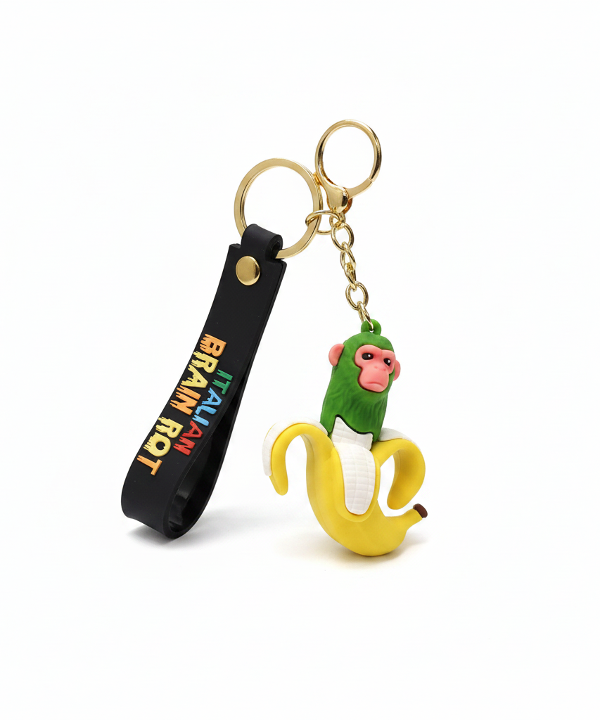 CHIMPANZINI BANANINI-Brain rot keychain