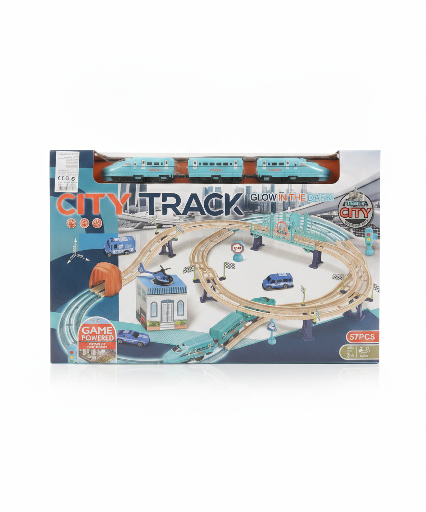 CITY TRACK Glow in the Dark! Play Set