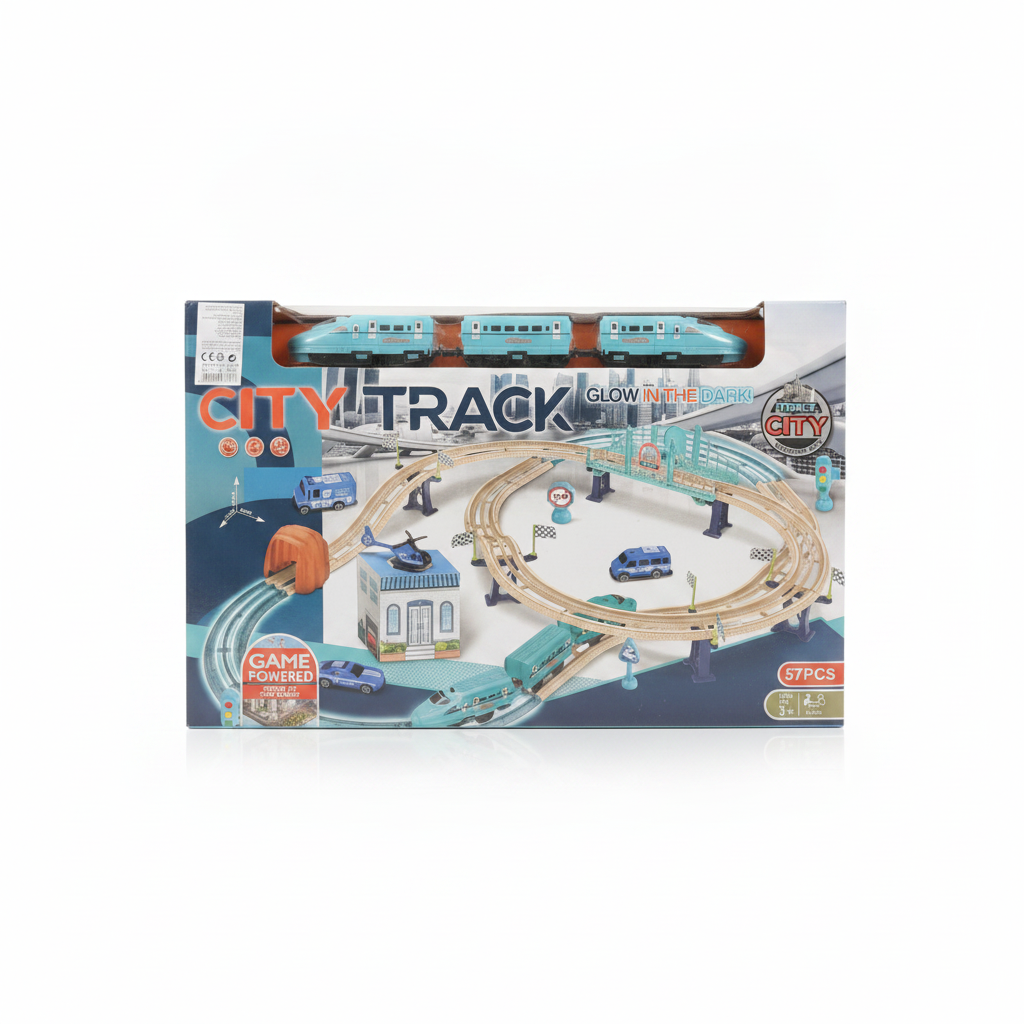 CITY TRACK Glow in the Dark! Play Set
