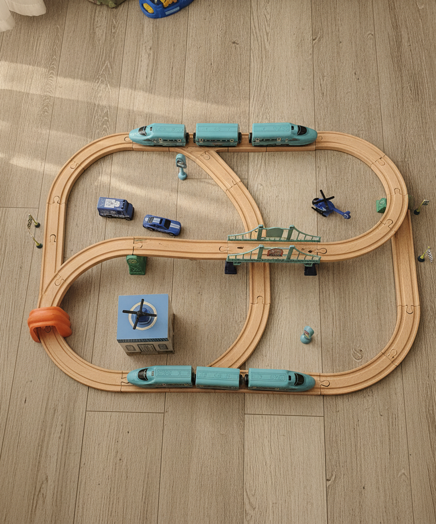 CITY TRACK Glow in the Dark! Play Set
