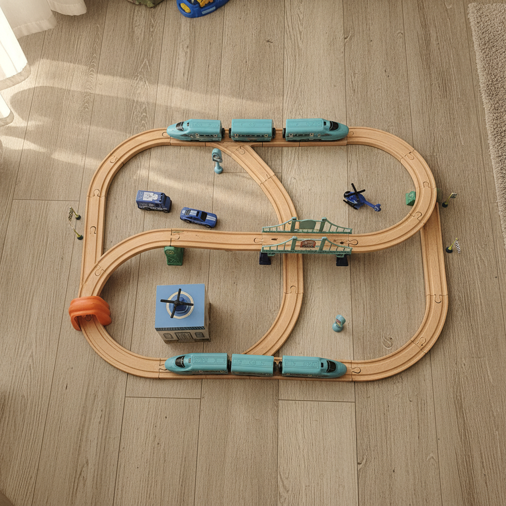 CITY TRACK Glow in the Dark! Play Set