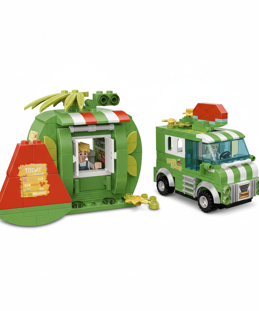 COGO Fruit Street 2-in-1 Convenience Store & Fruit Truck (3813)