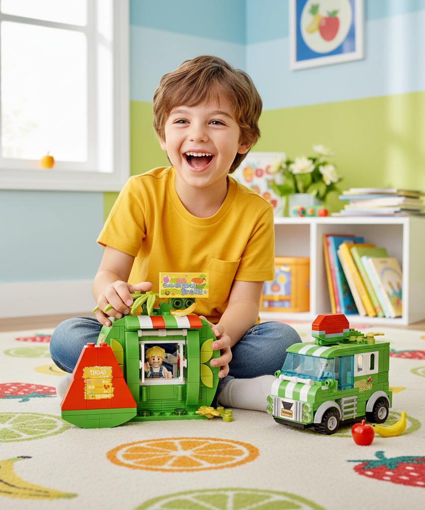 COGO Fruit Street 2-in-1 Convenience Store & Fruit Truck (3813)