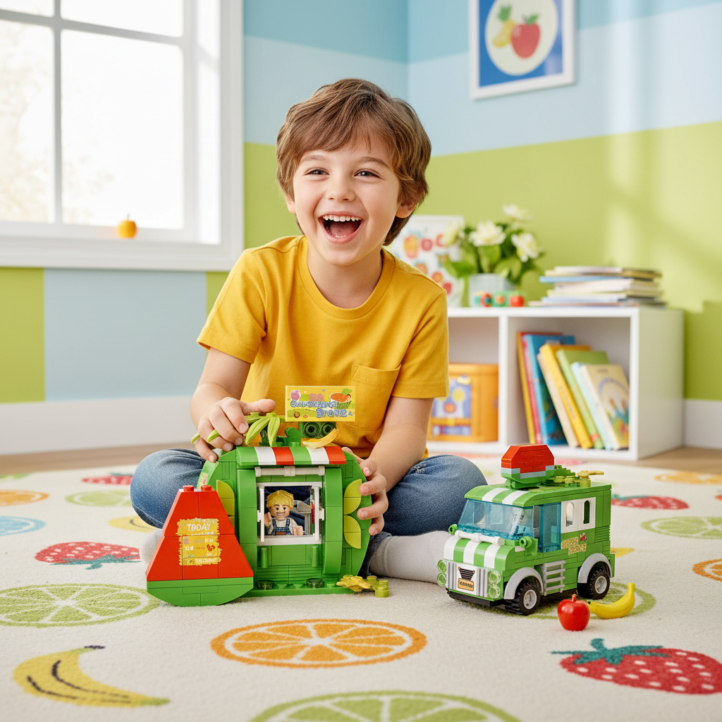 COGO Fruit Street 2-in-1 Convenience Store & Fruit Truck (3813)