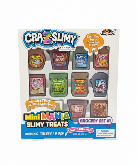 CRA-Z-SLIMY Mini Mania Slimy Treats Grocery Set #1