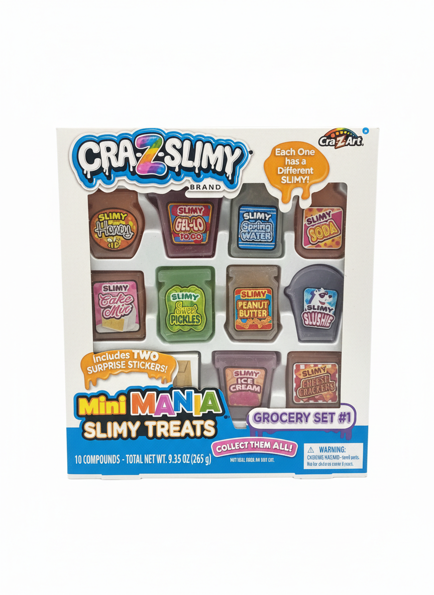 CRA-Z-SLIMY Mini Mania Slimy Treats Grocery Set #1